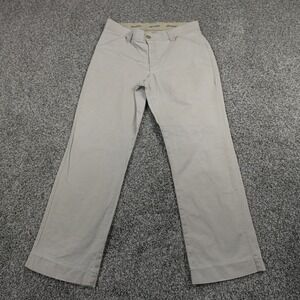 Lee Pants Womens 12 Petite Brown Tan Beige Chino Trousers Comfort Stretch Flex